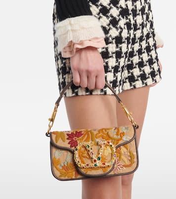 Borsa a spalla Locò Small con ricamo | Valentino Garavani