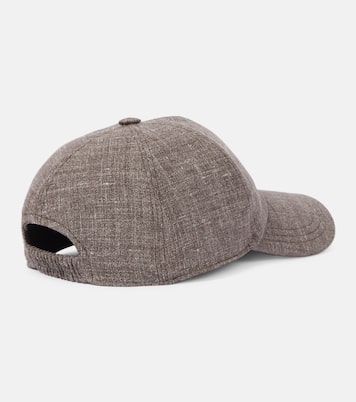 Caspian silk, linen, and wool baseball cap | The Row