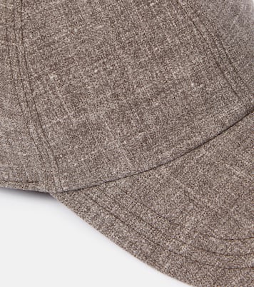 Caspian silk, linen, and wool baseball cap | The Row