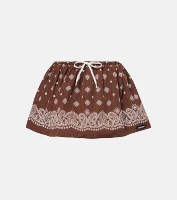 Minirock aus Baumwolle | Miu Miu