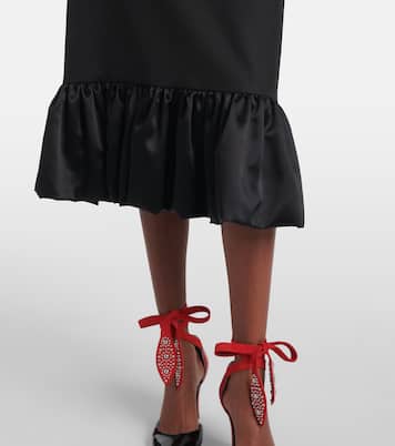 Robe midi en laine vierge à nœuds | Valentino