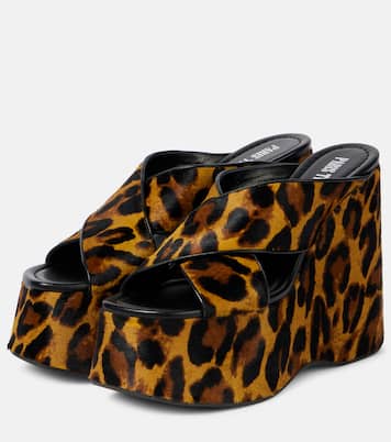 Mara 135 leopard-print platform sandals | Paris Texas