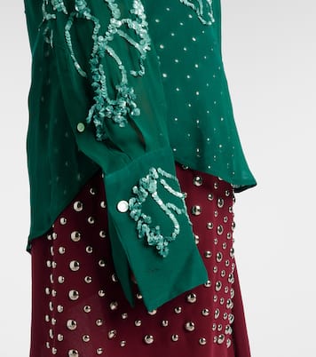 Camicia semitrasparente con paillettes | Dries Van Noten