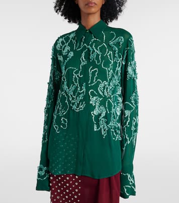 Camicia semitrasparente con paillettes | Dries Van Noten