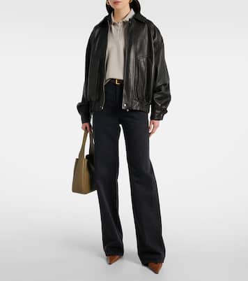 Polo Cassandre in piqué di misto cotone | Saint Laurent