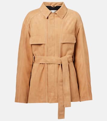 Giacca Zakary in suede con cintura | Nour Hammour