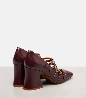 Janis 80 leather Mary Jane pumps | Chloé