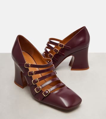 Janis 80 leather Mary Jane pumps | Chloé