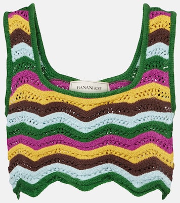 Top Kim in crochet di misto cotone | Bananhot