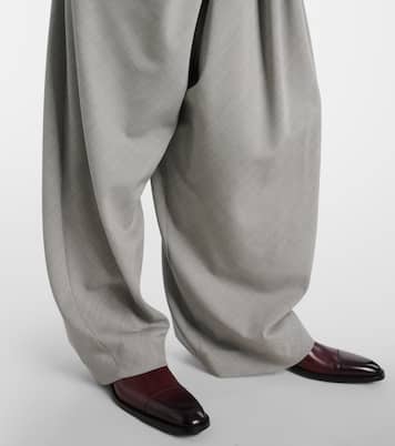 Weite Hose aus Wolle | Loewe