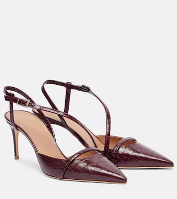 Valeria 70 leather slingback pumps | Malone Souliers