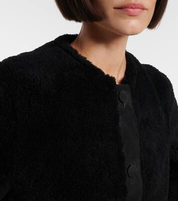 Cropped-Jacke Horsebit aus Shearling | Gucci