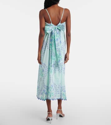Abito midi in cotone con stampa floreale | Juliet Dunn