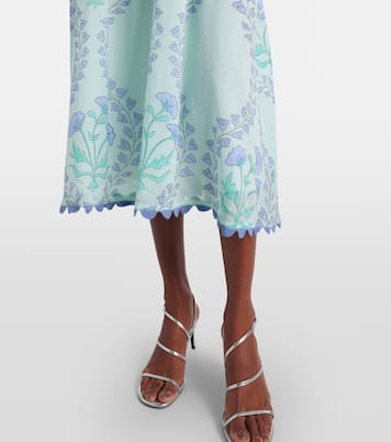 Abito midi in cotone con stampa floreale | Juliet Dunn