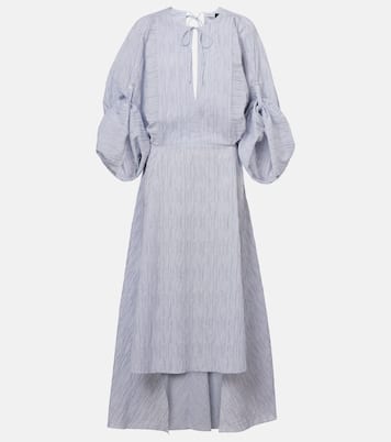 Robe midi Paula's Ibiza en coton mélangé | Loewe