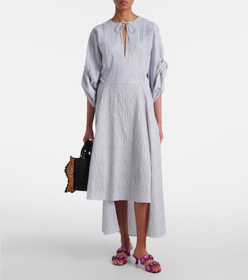Robe midi Paula's Ibiza en coton mélangé | Loewe