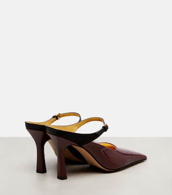 Strappy 95 patent leather Mary Jane pumps | Bottega Veneta