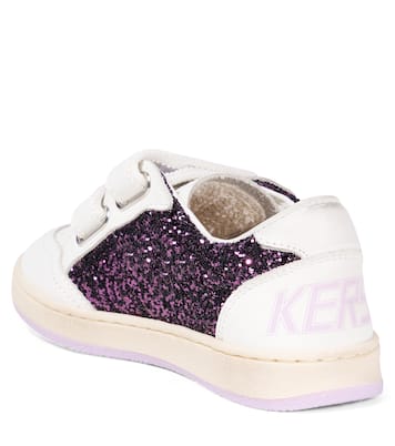 Sneakers Ball Star aus Leder mit Glitter | Golden Goose Kids