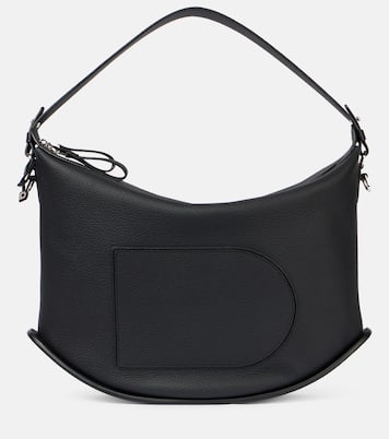 Schultertasche Pin Swing XL aus Leder | Delvaux