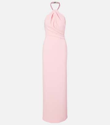 Vestido de fiesta Riva con cuello escote halter | Solace London