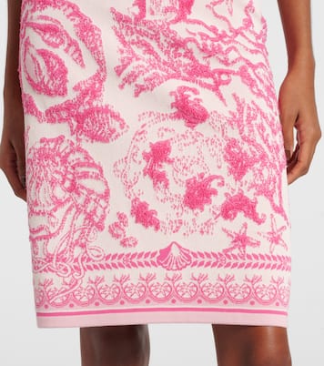 Minikleid Underwater Barocco aus Jacquard-Strick | Versace