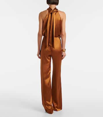 Sister Moon satin wide-leg pants | Galvan