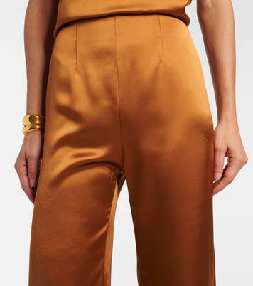 Sister Moon satin wide-leg pants | Galvan