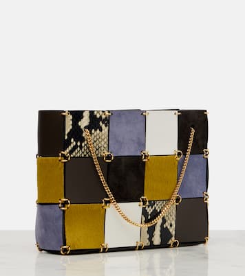 Emma Small patchwork leather tote bag | Khaite