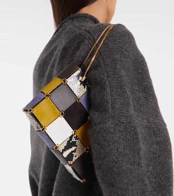 Emma Small patchwork leather tote bag | Khaite