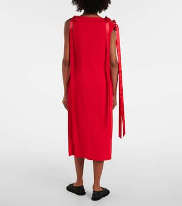 Bow-detail jersey midi dress | Simone Rocha