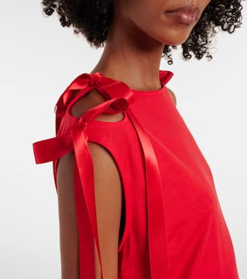 Bow-detail jersey midi dress | Simone Rocha