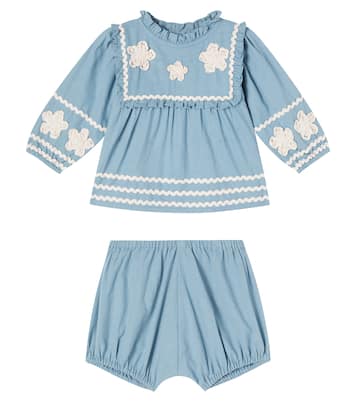 Baby Inga set of cotton top and shorts | Bebe Organic