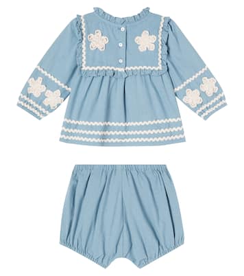 Baby Inga set of cotton top and shorts | Bebe Organic