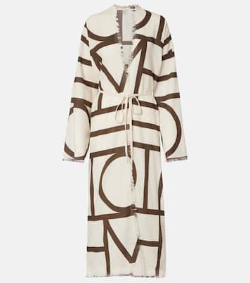 Monogram cotton beach cover-up | Toteme