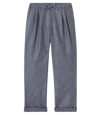 버진 울 스트레이트 팬츠 | Brunello Cucinelli Kids