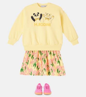 Printed cotton sweatshirt | Mini Rodini