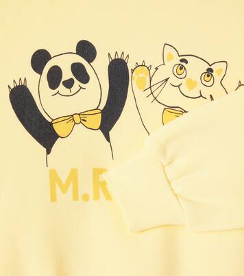 Printed cotton sweatshirt | Mini Rodini