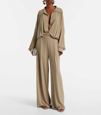 Mens pleated wide-leg pants | Norma Kamali