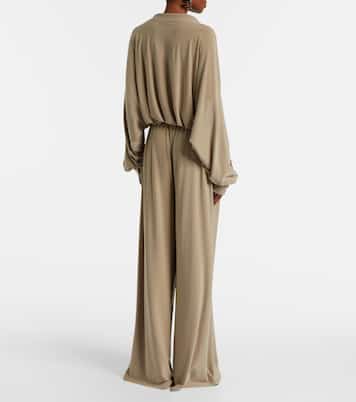 Mens pleated wide-leg pants | Norma Kamali