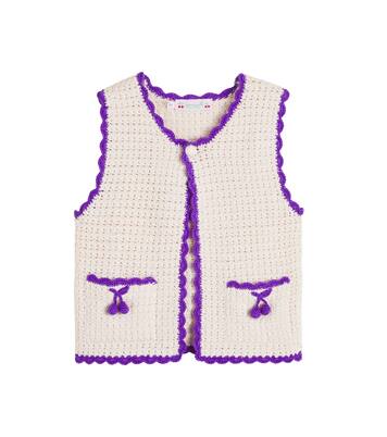 Laila crochet cotton vest | Bonpoint