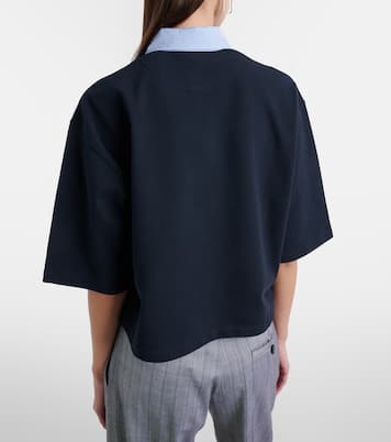 Cropped-Polohemd aus Baumwoll-Piqué | Stella McCartney