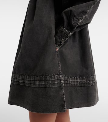 Ruffled cotton minidress | Ganni