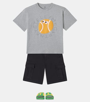 تي شيرت من القطن الجيرسيه | Stella McCartney Kids