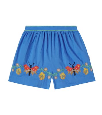 Ally embroidered cotton shorts | Molo
