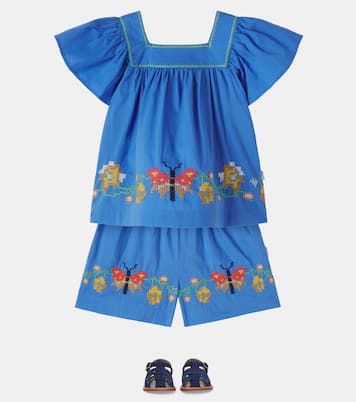 Short Ally en coton brodé | Molo