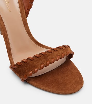 Suede and leather slingback sandals | Gianvito Rossi