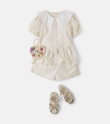 Short Cœur en coton à fleurs | Konges Sløjd