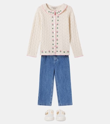 Cardigan Rosier aus Baumwolle, Wolle und Kaschmir | Konges Sløjd