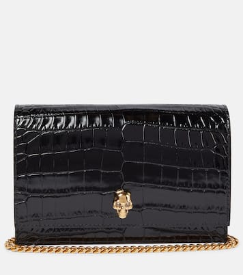Borsa Small Skull in pelle stampata | McQueen
