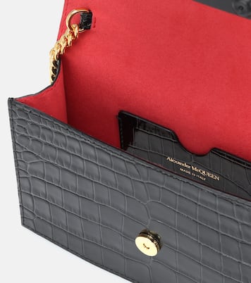 Borsa Small Skull in pelle stampata | McQueen